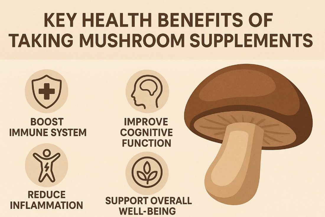 The Key Health Benefits of Taking Mushroom Supplements