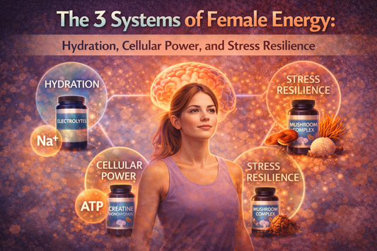 The 3 Systems of Female Energy: Hydration, Cellular Power, and Stress Resilience