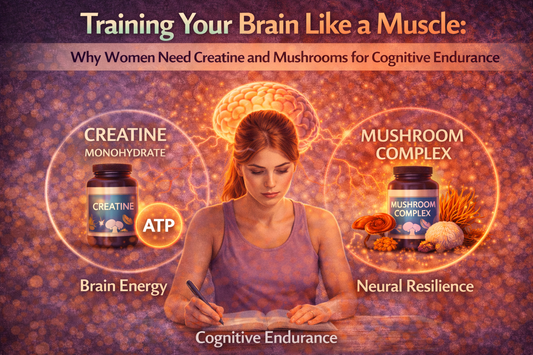 Training Your Brain Like a Muscle: Why Women Need Creatine and Mushrooms for Cognitive Endurance